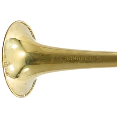 Schagerl 'Charis' Large Bore C Trumpet in Raw Brass SN 7341L image 7