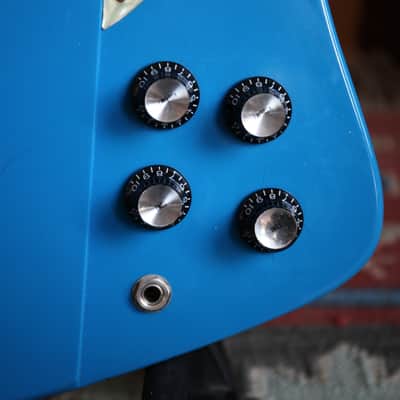 1990 Gibson Custom Shop Original Firebird V Renault Blue One-Off w/ OHSC Rare 1st Reissue image 6