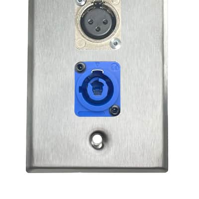 Stainless PROCRAFT SPL-2X-ST-VAR 1 Gang Stainless Pro Audio Installation Wall Plate Loaded, Made in the USA-RJ45 (CAT 5) Feed-Thru / HDMI Feed-Thru image 6