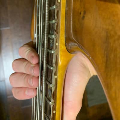 Tobias Signature 5 String CUSTOM (mid-90's) Woods and Mother of Pearl image 25