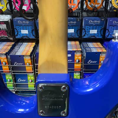 Aria Pro II SL-DX3 electric guitar in blue - Made in Japan image 19