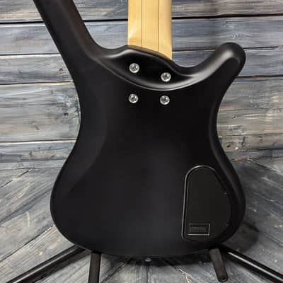 Warwick Left Handed RockBass Corvette Basic 4-String Electric Bass Nirvana Black Transparent Satin image 8