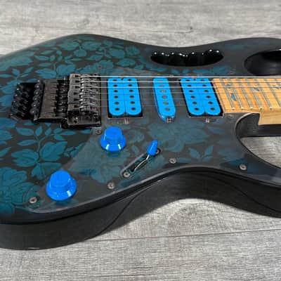 Ibanez JEM Steve Vai JEM77 1991 - Blue Floral Pattern - 1st Year! image 3