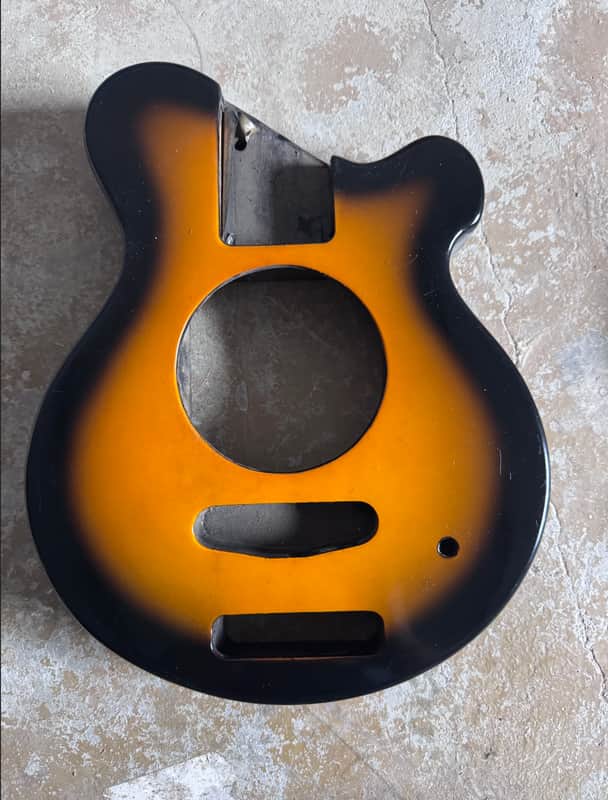 Sunburst Finish Mini Pignose Style Guitar DIY Project Body image 1