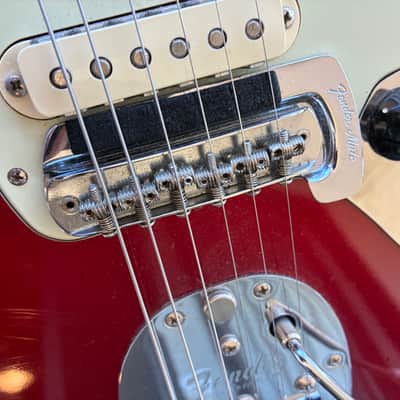 Greg Koch Fender matching head stock American Vintage '62 'Thin Skin' Jaguar 2007 - 2008 - Candy Apple Red AVRI image 16