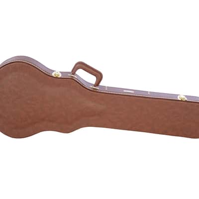 Gator Cases GW-LP-BROWN Gibson Les Paul Deluxe Wood Case - Brown - Open Box image 4