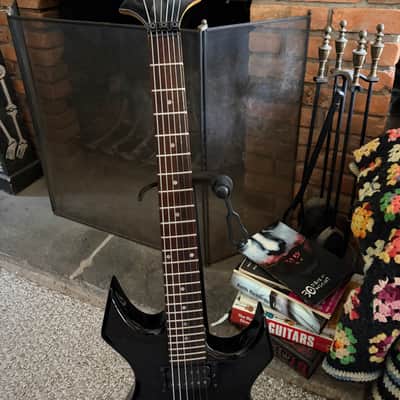 1990s BC Rich  Platinum Series Warlock  - Black / Custom Airbrush image 3