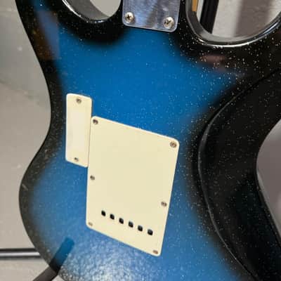 Danelectro Dano-Blaster Hearsay Electric Guitar, Blue, MIK (W/Case) (Used) image 6