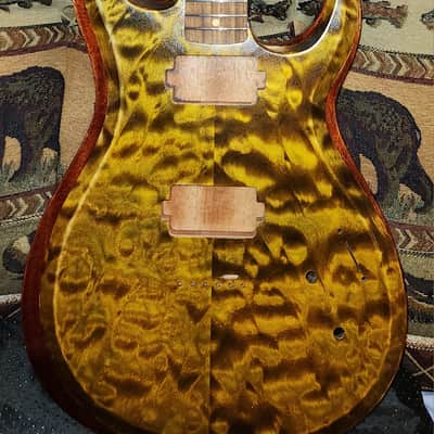 Tigers Eye Custom Crafted Slash Pro Hums Neck Railhammer Vintage on Bridge image 25
