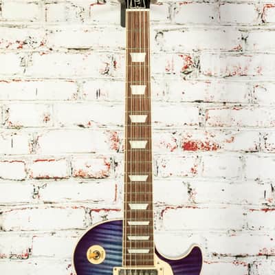 Gibson - Les Paul Standard 50s Figured Top - Electric Guitar - Blueberry Burst - w/ Hardshell Case image 3