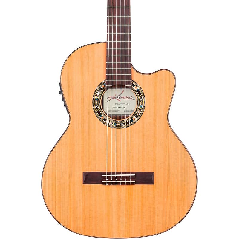 Kremona F65CW TL Thin-Bodied Nylon-String Acoustic-Electric Guitar Regular Natural image 1