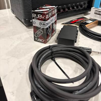 Marshall Limited Edition Studio Classic SC20H JCM 800 20-Watt Guitar Head - Stealth Black - Pepers Pedals Dirty Tree Blackout - Mogami Cables image 5