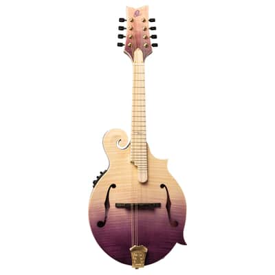 Ortega RMFE200PF Americana Series F-Style Solid Flamed Maple Top Maple Neck 8-String Acoustic-Electric Mandolin w/Croco Leather Case image 4