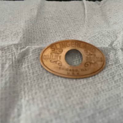 Slingerland Chicago Drum Badge 30s/40s - Brass in Excellent Condition! image 3