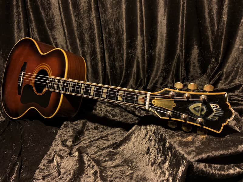 Guild F30 Rosewood Sunburst with F50 appointments Ultra Rare Bear Claw top Vintage Westerly Acoustic image 1