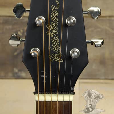 Washburn Rover R010B Travel Size Acoustic Guitar Black Finish with Case image 7