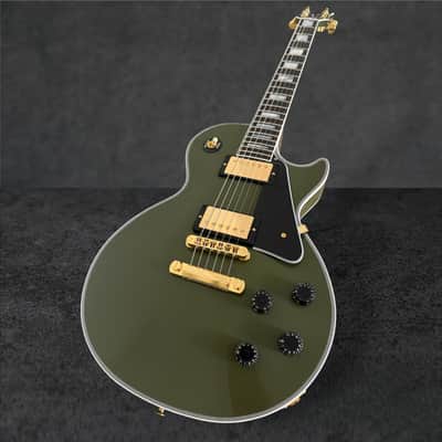 2026 Gibson Custom Shop Les Paul Custom VOS – Olive Drab w/ Gold Hardware image 2