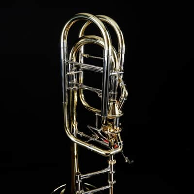 Bach 50AF3 Stradivarius Pro Bb/F/Gb Bass Trombone Infinity Valve Open Wrap image 8