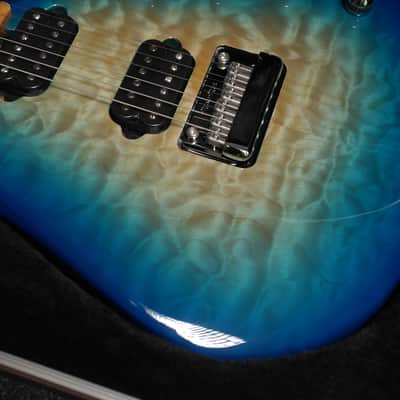 Music Man BFR LTD JP15-6 Quilt Maple 2015 - Bali Blue image 13