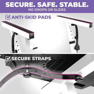 Liquid Stands Piano Keyboard Stand - Z Style Adjustable and Portable Heavy Duty Music Stand for Kids and Adults (White) image 4