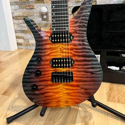 Vik Guitars Duality 7L Left-Handed Lefty LH Left "Pacific Sunset" image 6