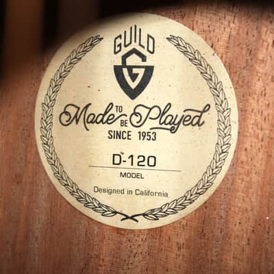Guild D-120 Westerly Collection Dreadnought Acoustic Guitar - Natural Mahogany image 3