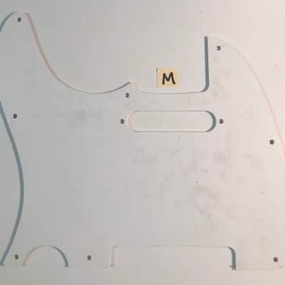 Telecaster/Stratocaster Hybrid Style Pickguard - White/Aged White image 5