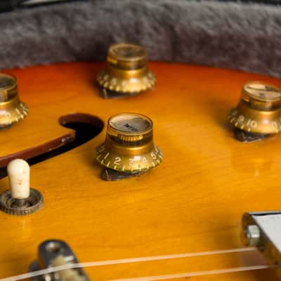Gibson  ES-330TD Thinline Hollow Body Electric Guitar (1965), ser. #362047, black tolex hard shell case. image 14