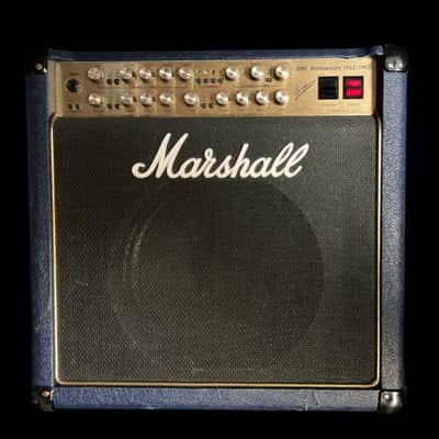 Marshall 6101 30th Anniversary Series 3-Channel 100-Watt 1x12" Guitar Combo 1992 - 1997 - Blue image 1