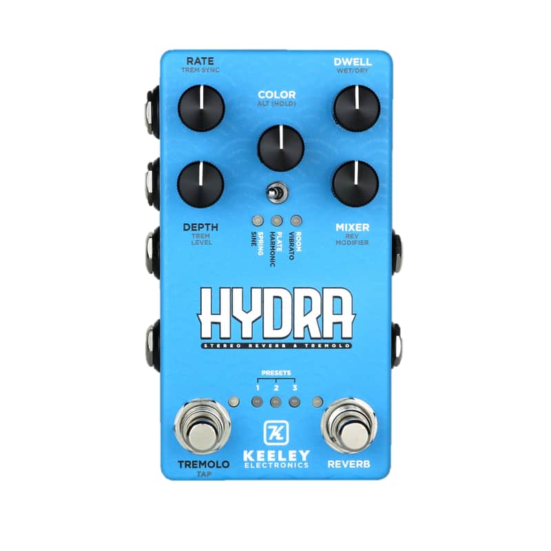 Keeley Hydra Stereo Reverb and Tremolo Pedal - Free Shipping to the USA image 1