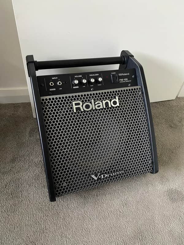 Roland PM-100 80-Watt Personal Drum Amplifier for V-Drums 2012 - Present - Black image 1