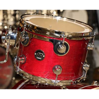 DW Performance 3pc Lacquer Drum Set 20/12/14 Cherry Stain image 3