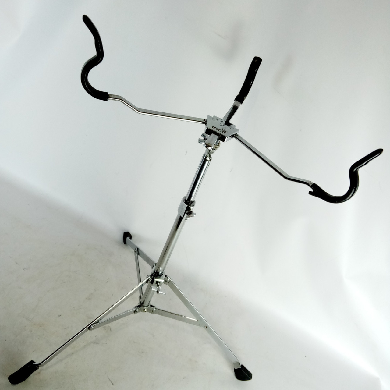 WFL Ludwig Atlas Snare Drum Stand Basket +Generic Tripod Base Vintage Chrome 50s — main photograph