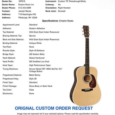 Martin HD-28 Wild Grain Rosewood Empire Custom 2025 image 17