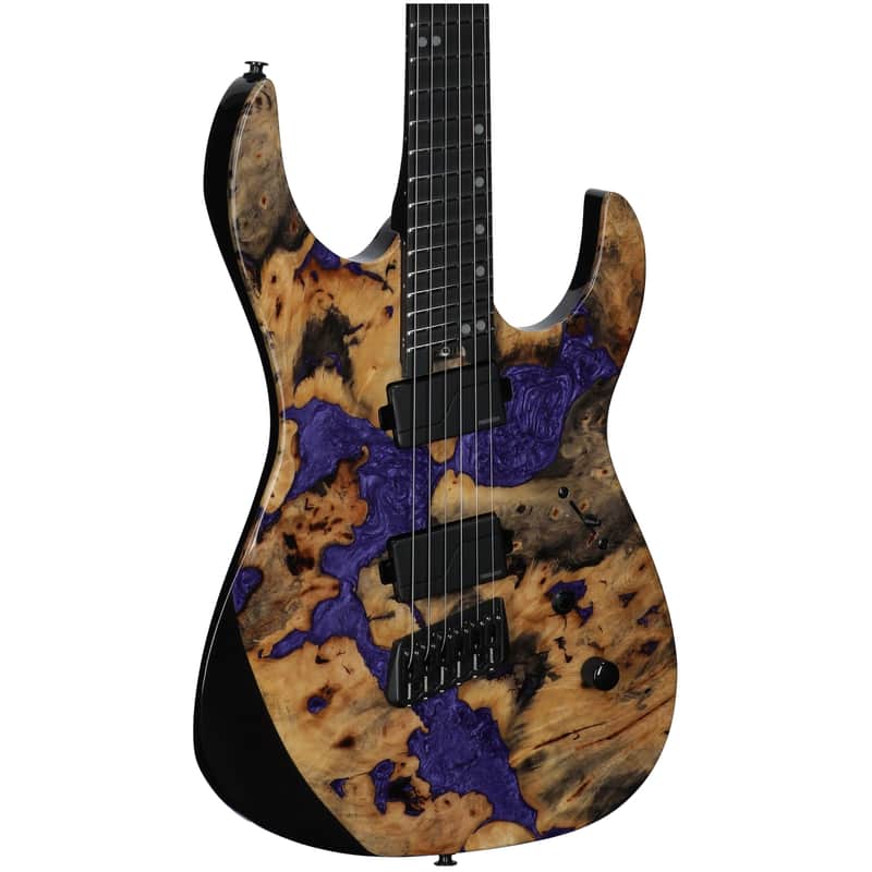 Legator Ninja 6 X Multi-Scale Electric Guitar, Royal Purple, with Gig Bag image 1