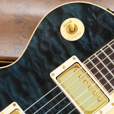 Orianthi Owned! 2024 Gibson Custom Shop 1959 Reissue Les Paul Electric Guitar 5A Quilt Blue + COA OHSC image 4