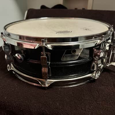 Ludwig LM404 Acrolite 5x14" 8-Lug Aluminum Snare Drum with Black/White Badge 1994 - 2012 - Black Galaxy image 3