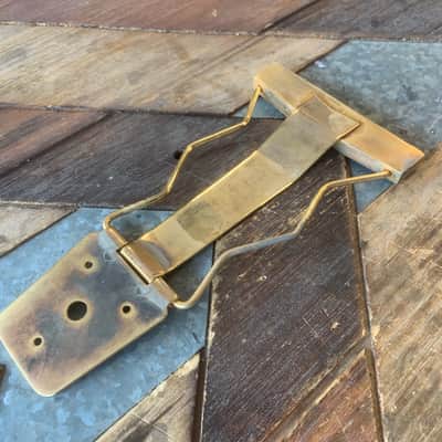 Real Life Relics Kluson Aged Gold Archtop Trapeze Tailpiece Ornate Gibson ES 175    [BF3] image 3