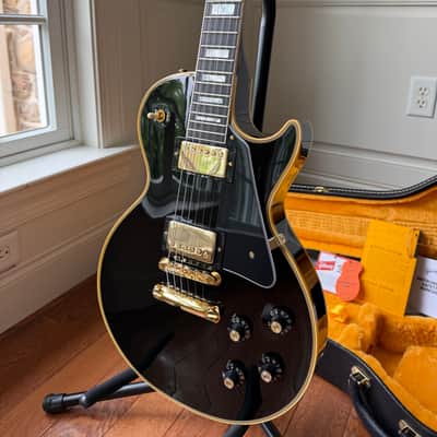 2026 Gibson Custom Shop Les Paul Custom ‘68 Reissue - Ebony Black image 3