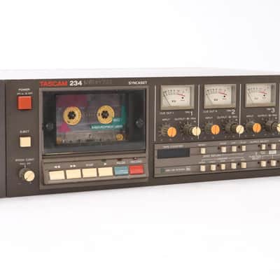 Tascam 234 Syncaset Professional 4 Track Cassette Deck #49592 image 22