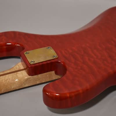 1980s Schecter USA Dallas-Era PJ Bass Employee Build Cherry Red w/OHSC image 14
