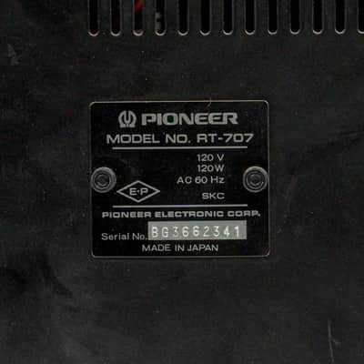 Pioneer RT-707 Reel to Reel Tape Recorder 4-Track Stereo Auto Reverse Vintage image 6