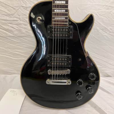 Vintage 70's-80's Memphis Electric Guitar LP in Black image 13