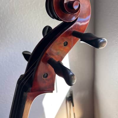 Beautiful 4/4 Panis Angelicus Cello w/ Bow & Hard Rolling Case image 11