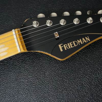 Friedman USA Custom Shop Vintage S in White Polka Dot over 3 Tone Burst image 11