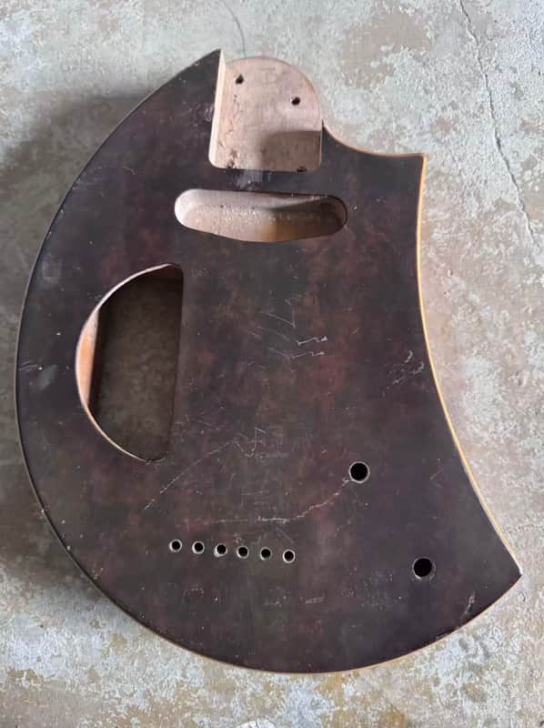 Custom DIY Mini Guitar Body DIY Project, String Through Bridge image 1