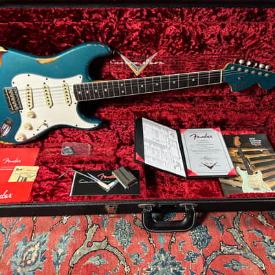 Fender Custom Shop '67 Heavy Relic Stratocaster 2021 Ocean Turquoise over sunburst image 2