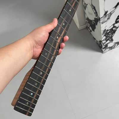 1 round-end stainless steel AAAA 22frets roasted flame Maple 22fret Roasted flame Maple Electric guitar neck Ebony fingerboard。 image 2