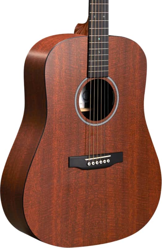 Martin D-X1E Mahogany X Series Dreadnought Acoustic-Electric Guitar, Mahogany HPL Top image 1