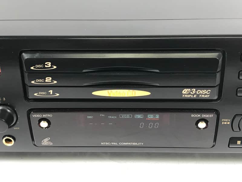Lecteur CD Karaoké JVC XL-MV303BK - 3 Plateaux - Fonctionne - Sans Télécommande